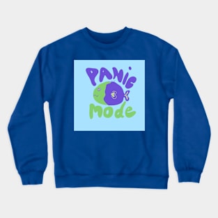 Hand drawn Panic Mode Fish Crewneck Sweatshirt